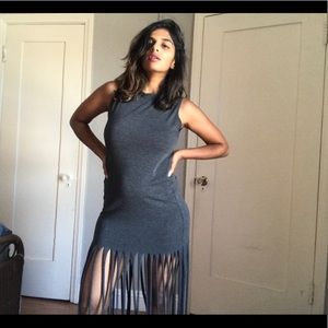 Free people inspired grey dress